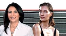 ג'ני מאנה צ'רוואני הדוגמנית ו-אניטה יצחק סגנית הממונה על הרשות וראש אגף חקירות ומודיעין הרשות להגנת הצרכן | צילום: הרשות ופייסבוק | עיבוד צילום: שולי סונגו ©